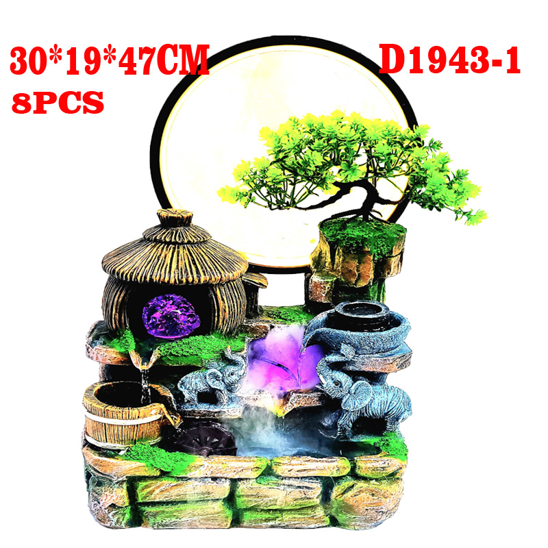 1541-1厂家促销树脂泉假山流水创意工艺净化空气吉祥居家装饰送礼佳品 【工艺品、礼品 / 工艺摆件 / 流水摆件】