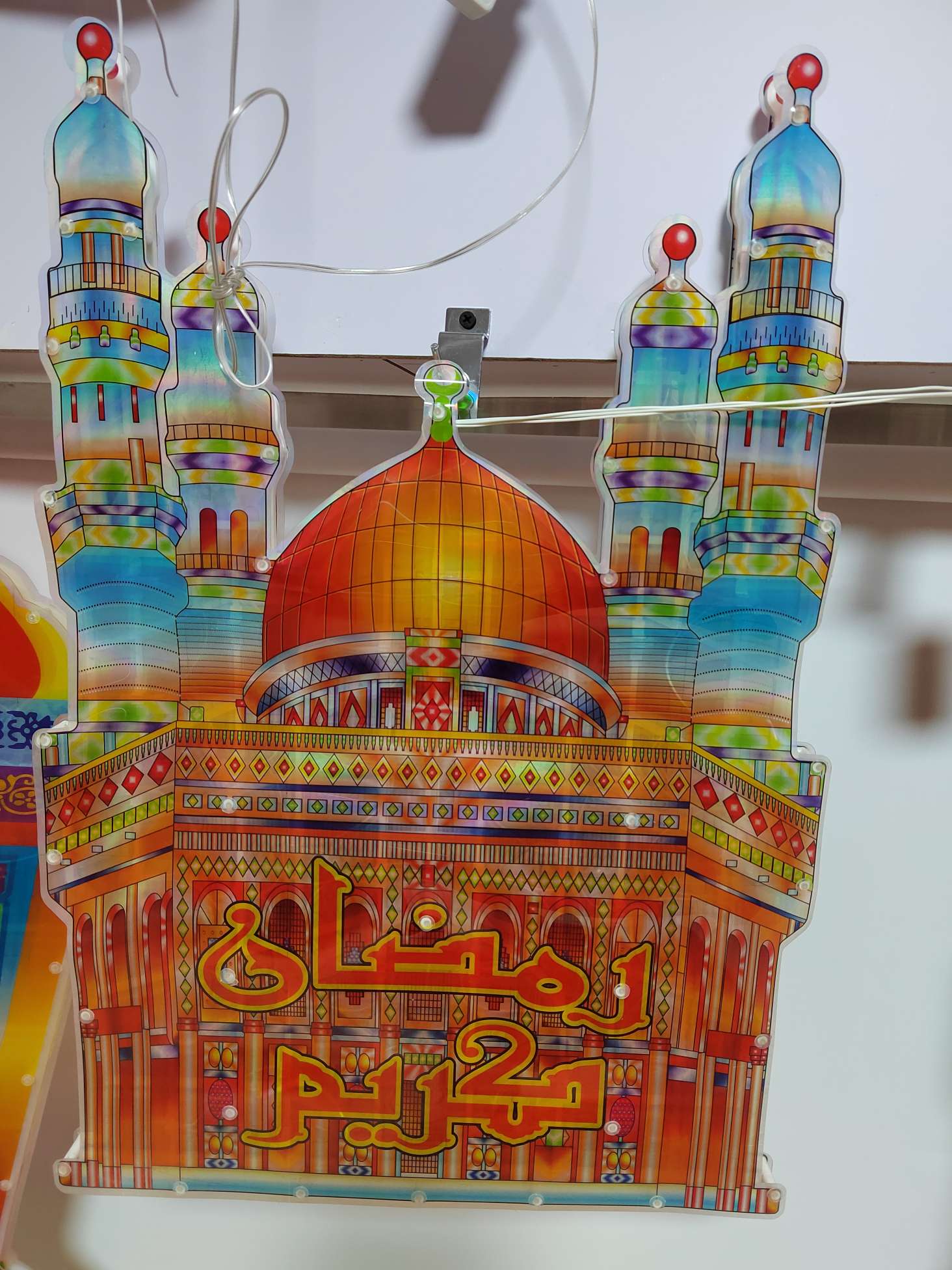 Christmas string lights, round balls, outdoor LED lighting fixtures, festival decoration, outdoor LED string lights, Christmas string lights, string lights, Ramadan style, Muslim countries, Arab countries, Ramadan style lighting fixtures, moon and star led detail image 2