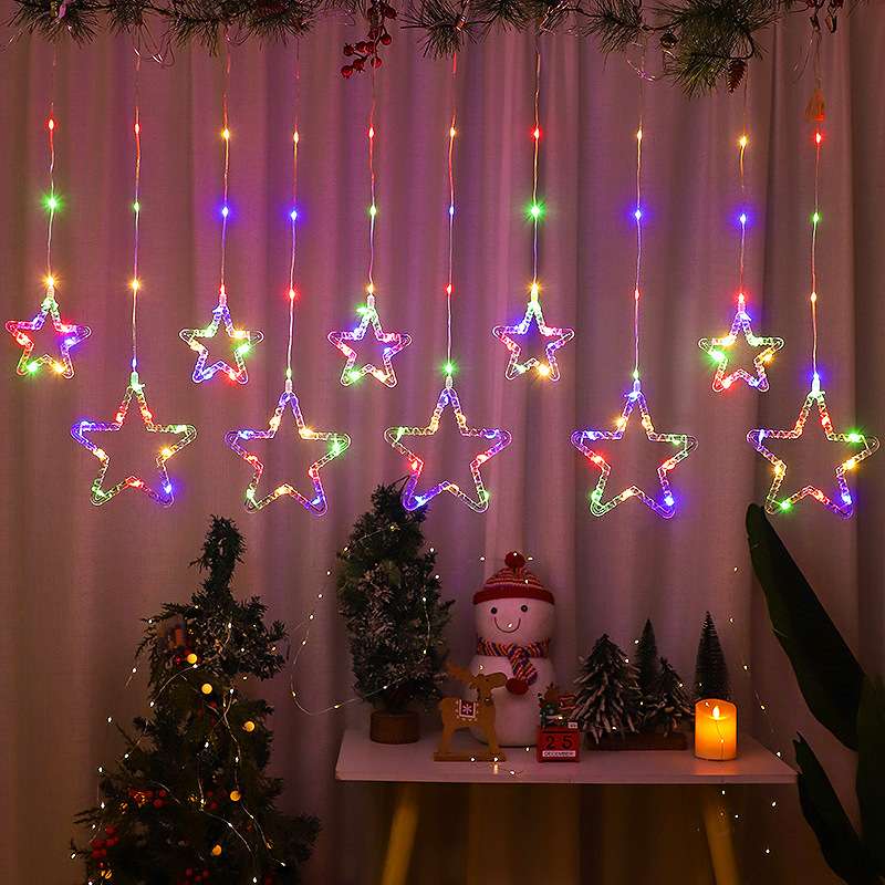 Christmas string lights, round balls, outdoor LED string lights, festival decoration, outdoor lighting, string lights, festival Christmas lights, outdoor waterproof, Ramadan style, eid al-fitr, Arab country string lights, curtain lights, oil lamps, castle moon 🌙 detail image 9