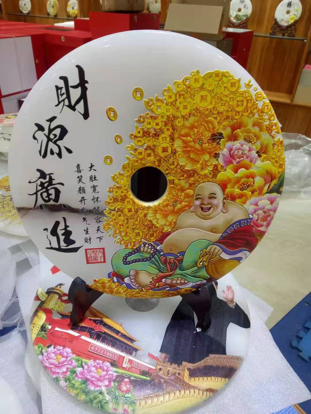 和田玉工艺品玉观音礼品批发釉玉俄玉会销玉器工艺品收藏品