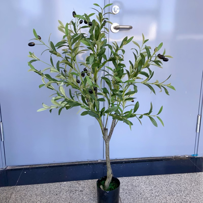 工厂店仿真植物盆栽橄榄树假小树景观造景园艺装饰家居软装摆件