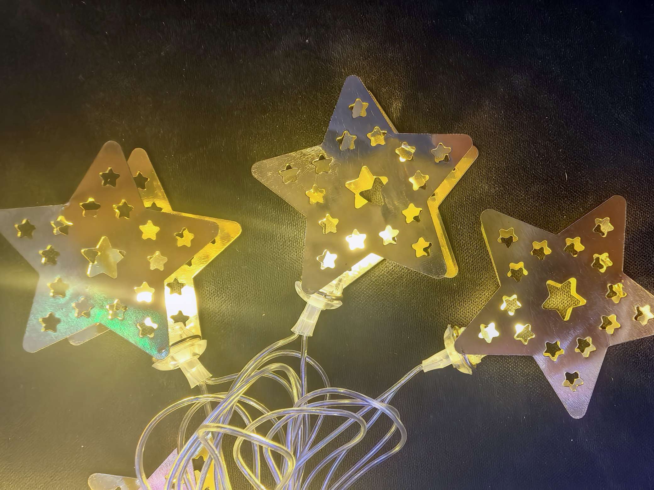 圣诞灯串灯圆球户外LED灯饰照明节日装饰室外LED灯串圣诞节灯串灯带斋月款开斋节电池灯铁艺阿拉伯国家油灯星星⭐⭐⭐⭐⭐⭐