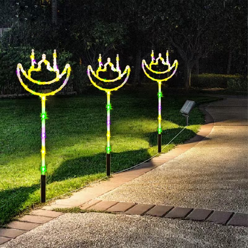 Christmas light strings, spherical outdoor LED light strings, festival decorative lighting light strings, festival atmosphere light strings, light strings, outdoor waterproof solar ground socket lights, Ramadan style, Eid al-Fitr, Arab country light strings, led detail image 5