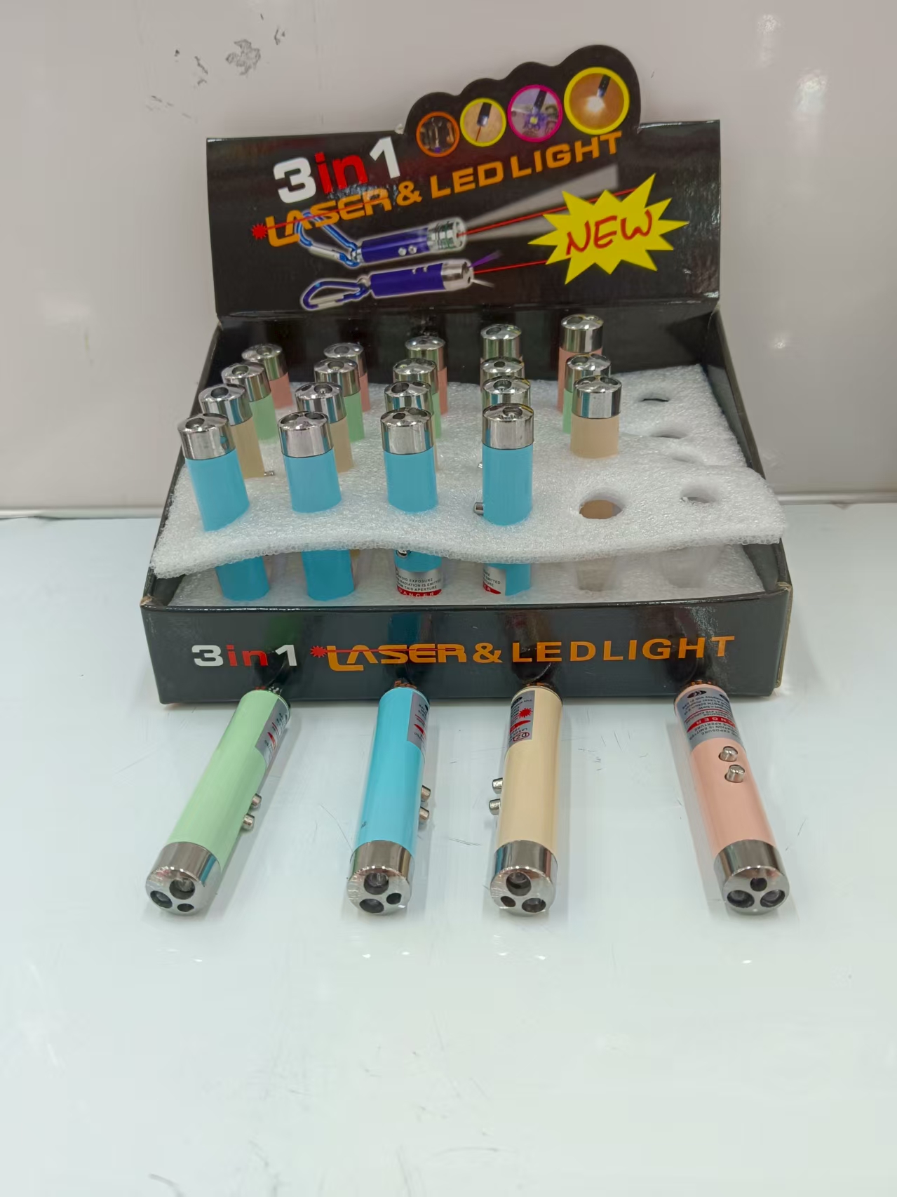 Infrared laser pen, purple light illumination, three-in-one banknote detector, children's toy details Picture