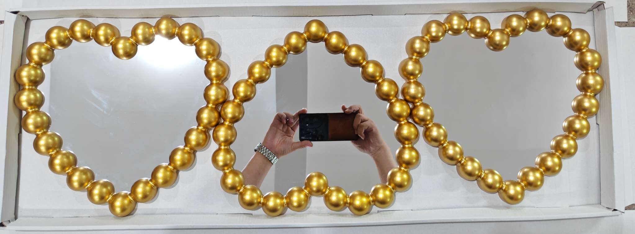 镜子挂钟家饰墙贴钟静音时尚简约客厅卧室挂表钟表新品挂钟详情图5