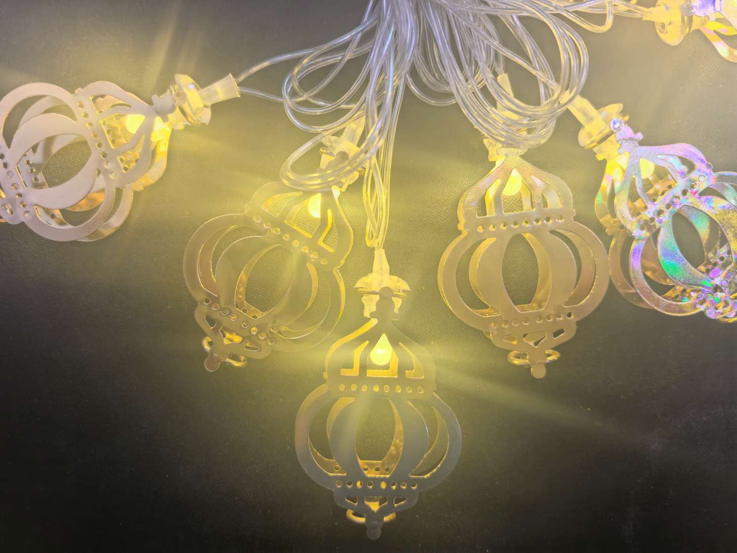 Christmas light string lights, round balls, outdoor LED lighting fixtures, festival decoration, outdoor LED light strings, Christmas light string light strips, Ramadan style, eid al-Fitr battery lights, ironwork, oil lamps from Arab countries, stars, ⭐⭐⭐⭐⭐⭐ detail image 5