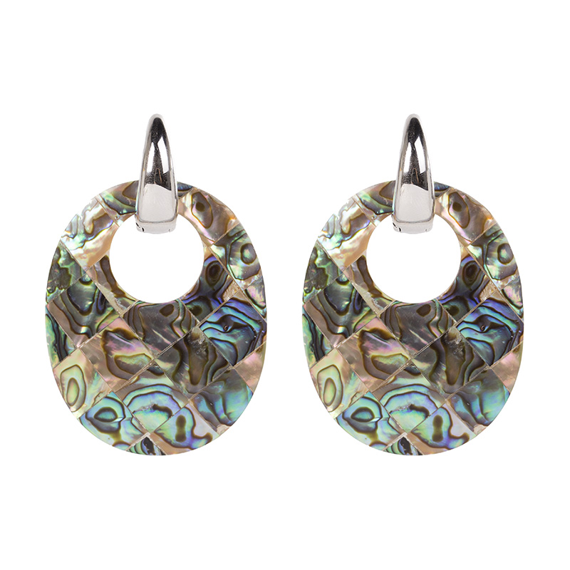 时尚水晶珠子手工编织耳环夸张耳饰多种颜色饰品饰品耳环耳饰椭圆形产品图