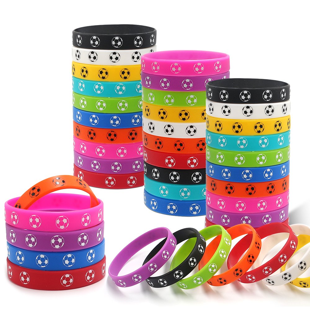 跨境新款欧美足球系列手环手串硅胶手环手链