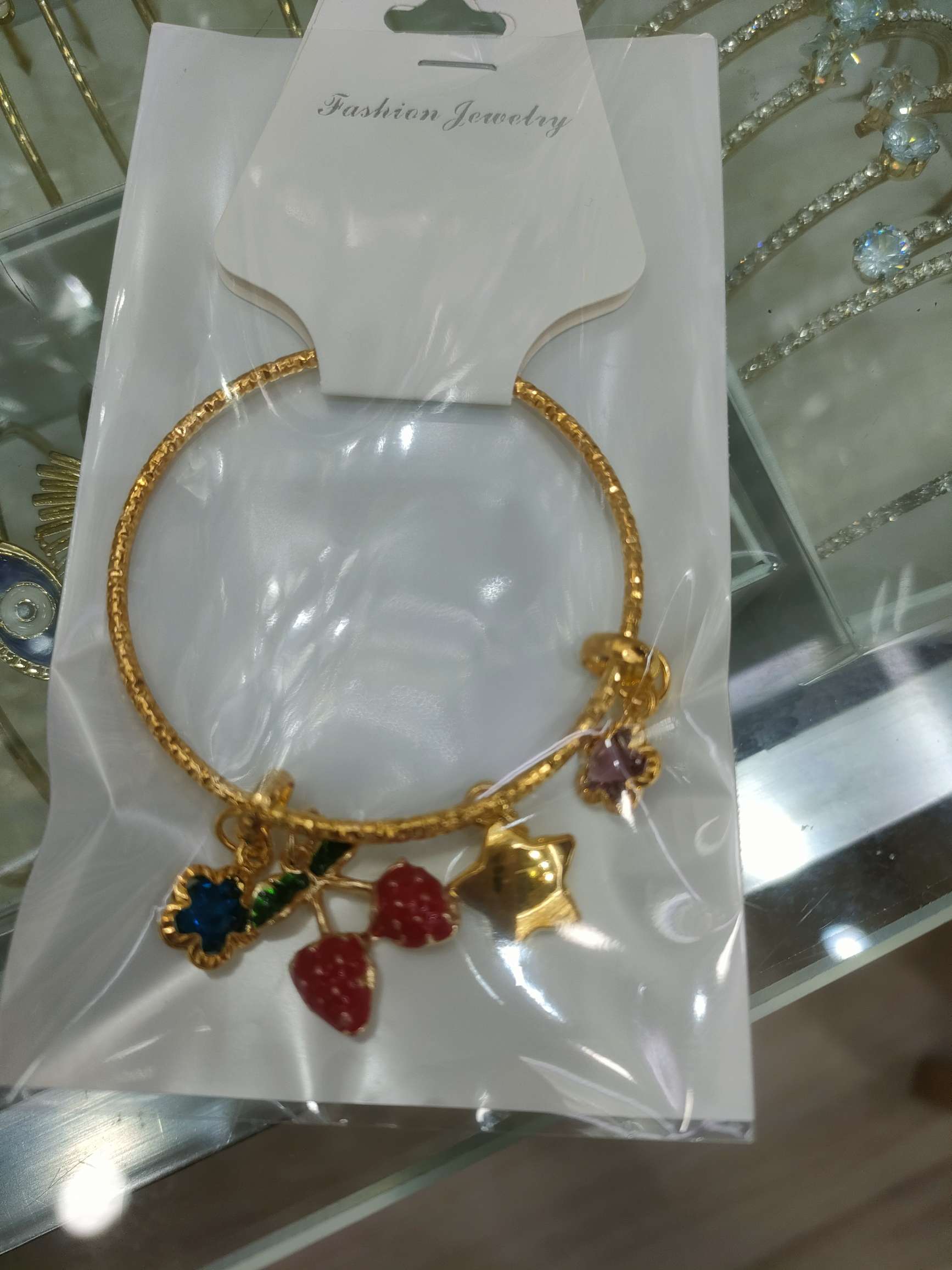 猫眼石沙金手镯纯银手饰锆石手镯时尚手环女款简约百搭礼物详情图1