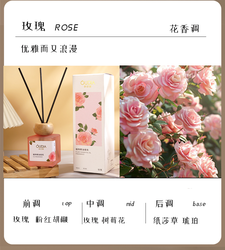 欧缇雅150ml植物精油香薰家用室内持久留香无火车载香氛新款详情15