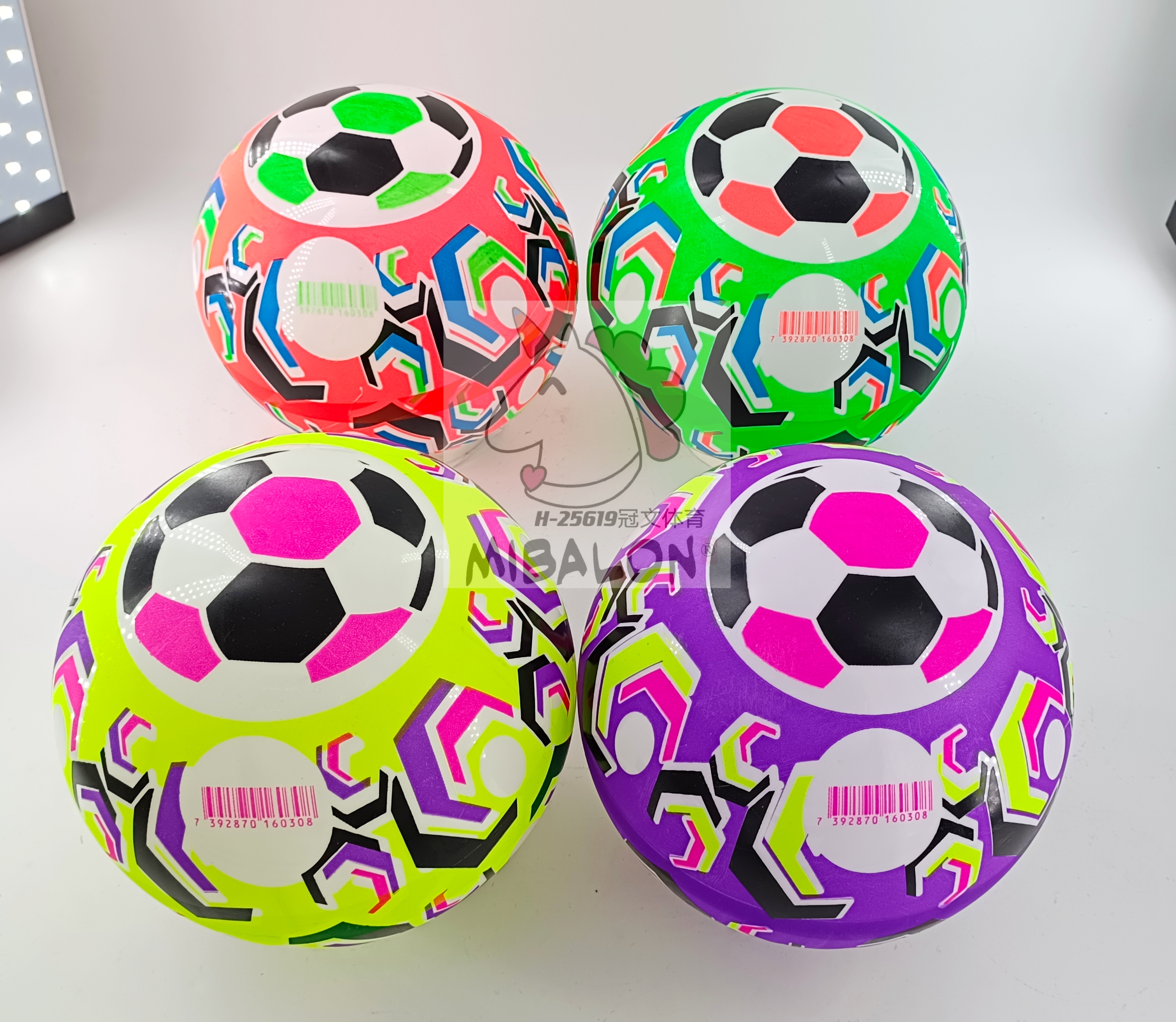 批发建大8.5寸宝宝充气小皮球 儿童幼儿园卡通充气玩具球