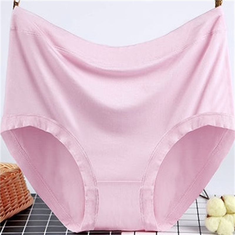 High-waisted women's plus-size underwear, seamless mugwort pure cotton antibacterial crotch breathable women's seamless underwear wholesale new style