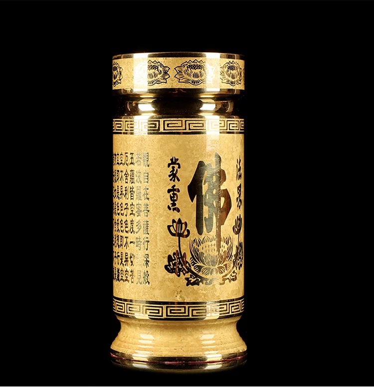 纯铜香筒双龙图立香竹签香筒家用佛堂香桶卧香花瓶摆件结晶工艺纯铜供具香炉供佛花瓶供灯供果盘供水杯佛堂用品套装大全