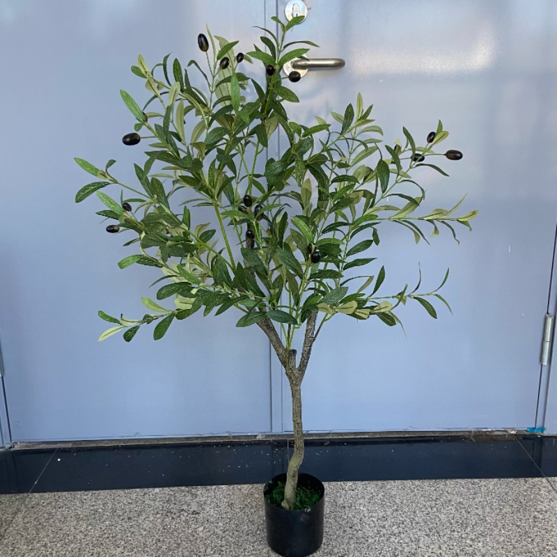 Factory store artificial plant potted plants, olive trees, artificial small trees, landscape creation, horticultural decoration, home soft furnishing and display items Application Scenario