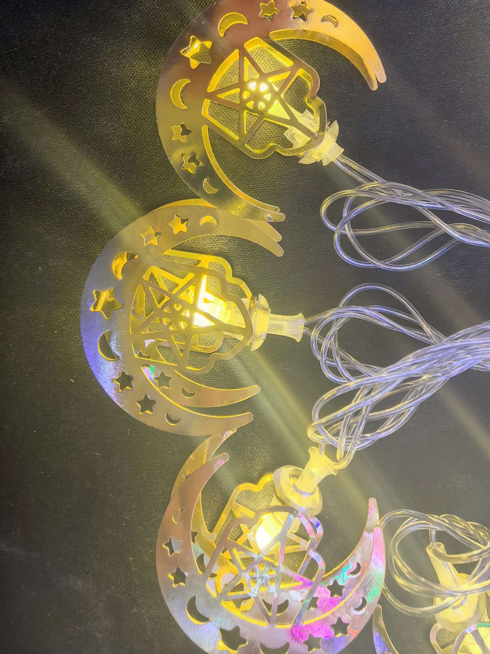 Christmas light string lights, round balls, outdoor LED lighting fixtures, festival decoration, outdoor LED light strings, Christmas light string light strips, Ramadan style, eid al-Fitr battery lights, ironwork, oil lamps from Arab countries, stars, ⭐⭐⭐⭐⭐⭐ Item Picture