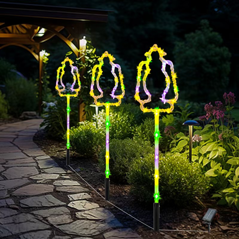 Christmas light strings, spherical outdoor LED light strings, festival decorative lighting light strings, festival atmosphere light strings, light strings, outdoor waterproof solar ground socket lights, Ramadan style, Eid al-Fitr, Arab country light strings, led detail image 2