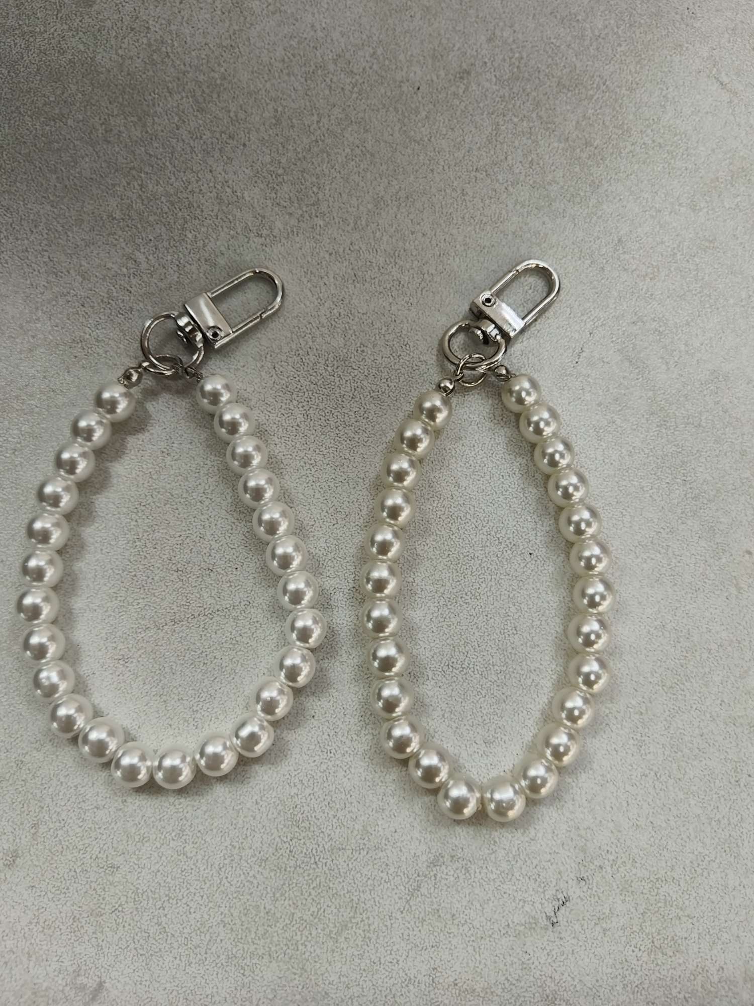 毛衣链淡水珠珍珠颗粒18k金饰品六毫米四耳朵爪钻衣饰挂链时尚百搭毛衣挂链产品图