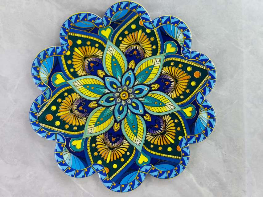 工艺品礼品装饰陶瓷锅垫，餐垫，隔热用完可装饰居家好产品