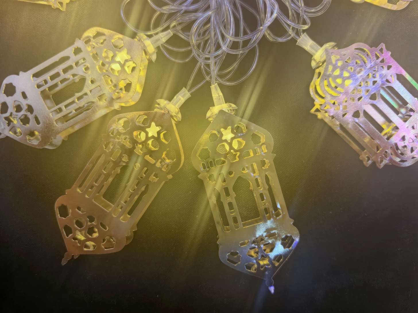 Christmas light string lights, round balls, outdoor LED lighting fixtures, festival decoration, outdoor LED light strings, Christmas light string light strips, Ramadan style, eid al-Fitr battery lights, ironwork, oil lamps from Arab countries, stars, ⭐⭐⭐⭐⭐⭐ detail image 7