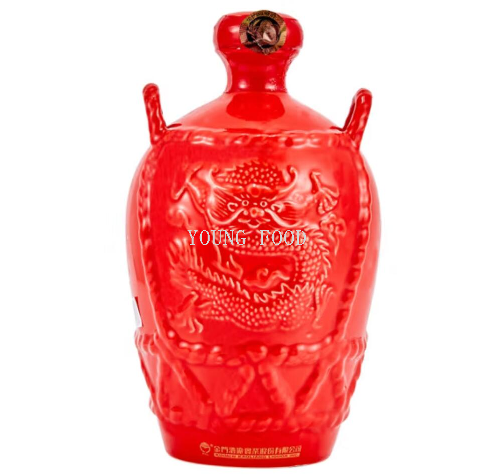 Wholesale free shipping, Taiwan imported Baijiu, spirits, soju, red jar Kinmen sorghum liquor 1000ml, 58%vol pic 3