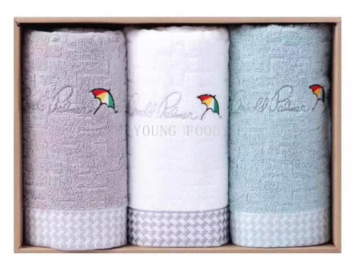 批发包邮韩国原装进口商品 哈比毛巾家庭套装礼盒 3条 40*78cm