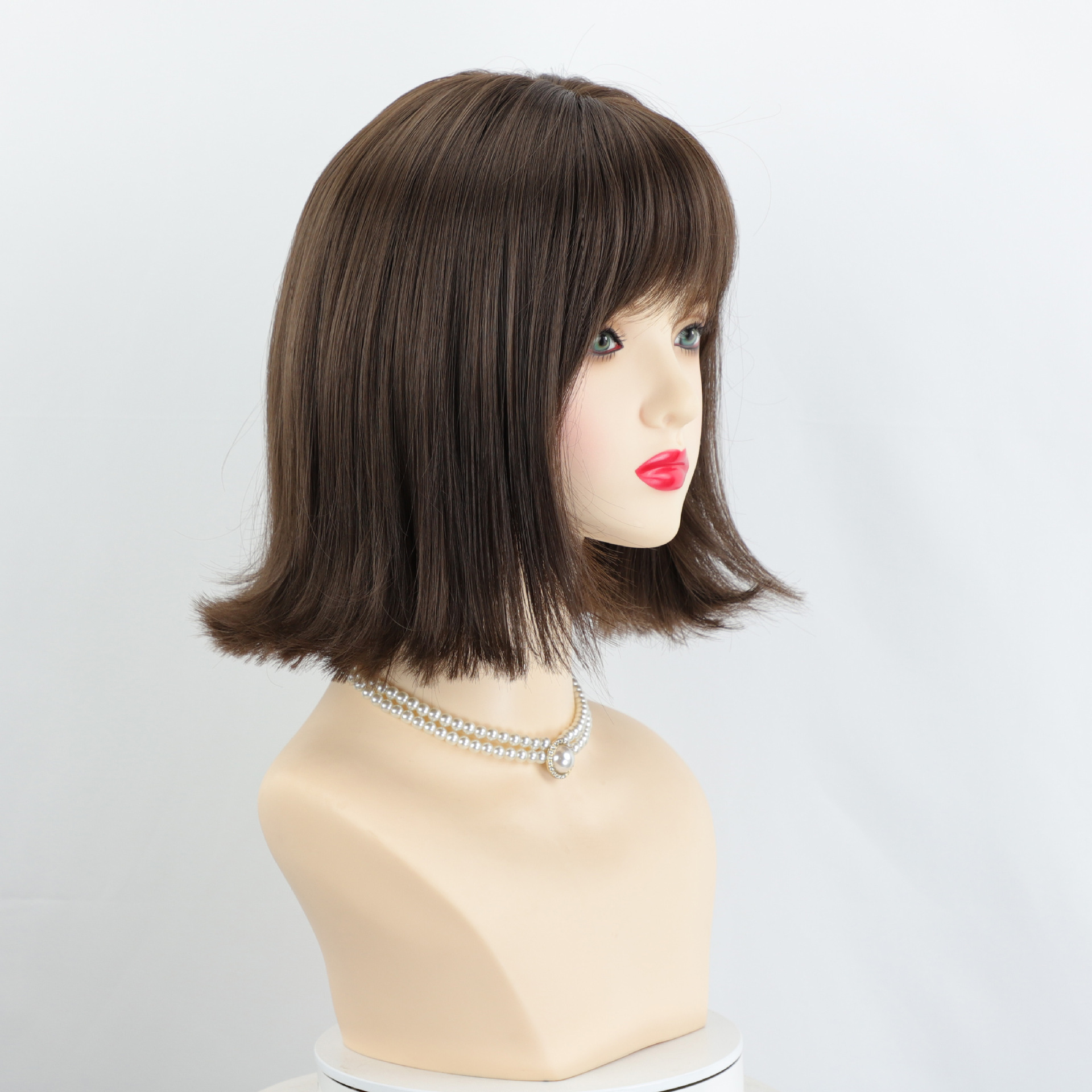 Yiyang Hair accessory, lady's upturned short lolita comic shoulder-length matte high-temperature silk fashionable bob short hair Item Picture