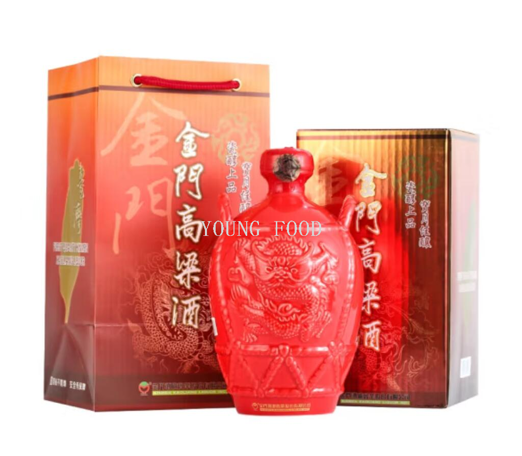 Wholesale free shipping, Taiwan imported Baijiu, spirits, soju, red jar Kinmen sorghum liquor 1000ml, 58%vol pic 2