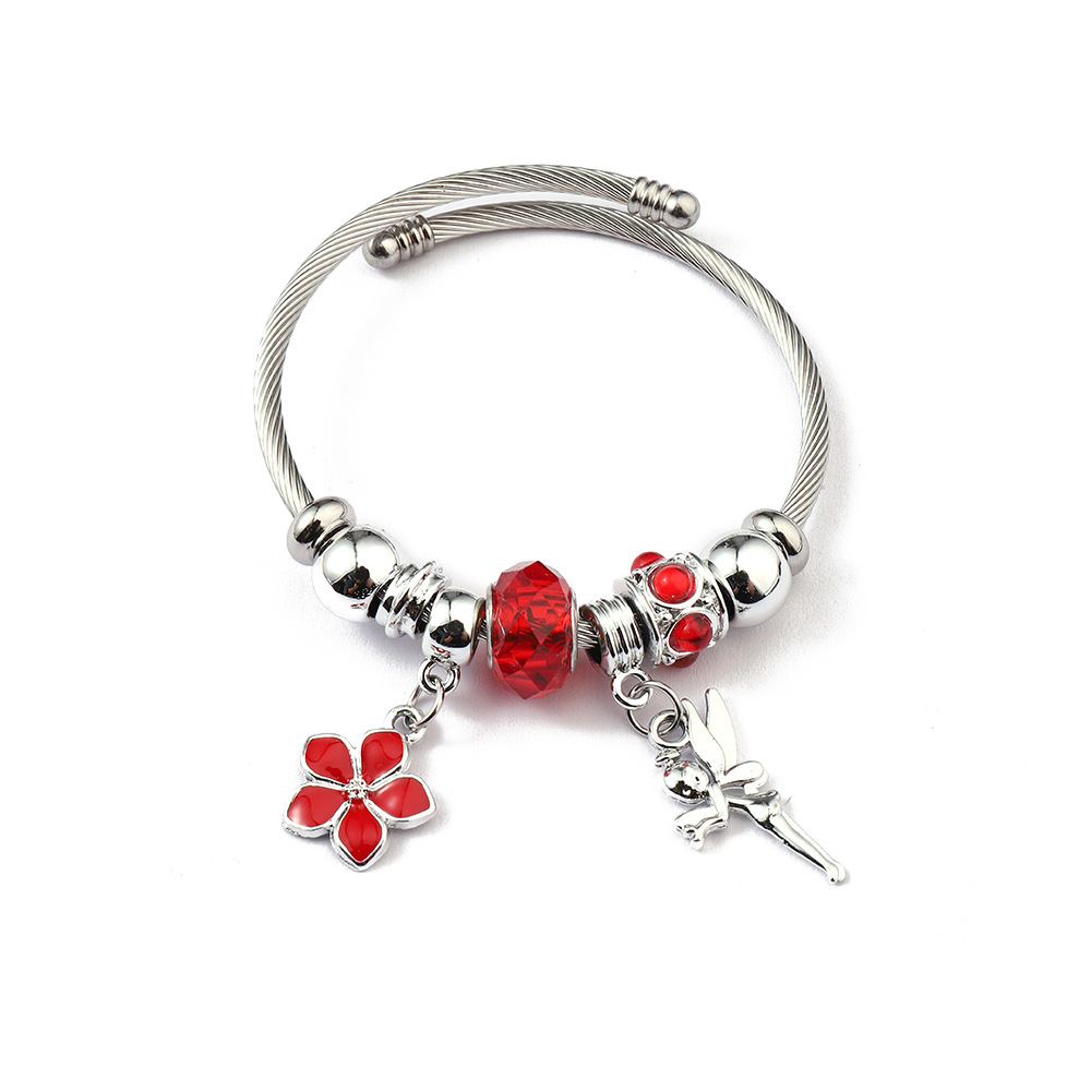 Cross-border exclusive adjustable stainless steel bracelet for pan home style detail image 3