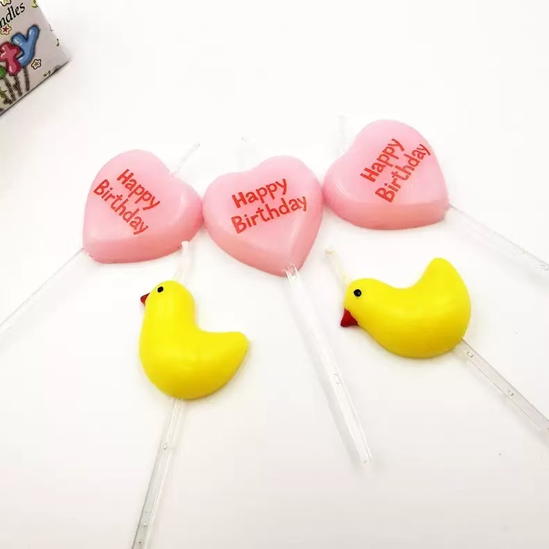 5 sets of chicks, Happy birthday candles, scented candle sets, party supplies, party birthday candles. Party candles, birthday candles detail image 2