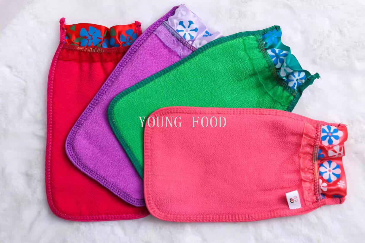 批发包邮韩国进口商品花边戳澡巾中砂沐浴洗澡巾下灰去污加大加厚详情4