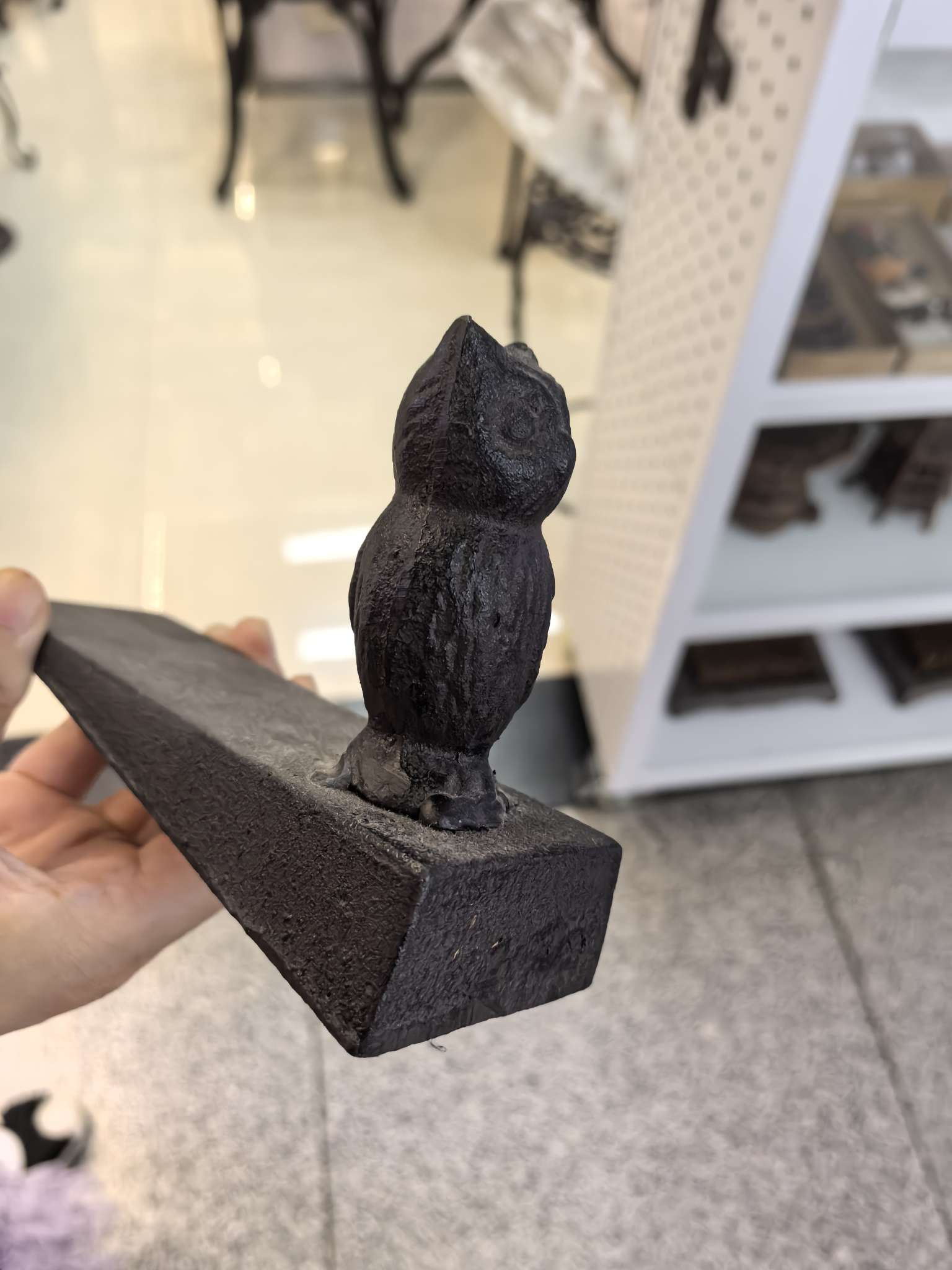 金属猫头鹰摆件