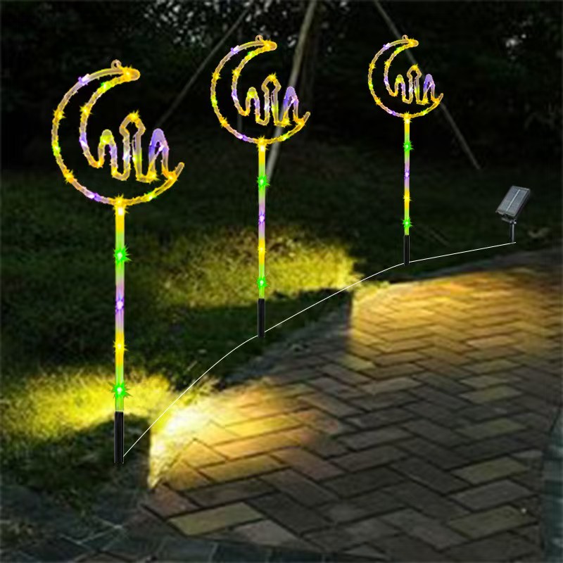 Christmas light strings, spherical outdoor LED light strings, festival decorative lighting light strings, festival atmosphere light strings, light strings, outdoor waterproof solar ground socket lights, Ramadan style, Eid al-Fitr, Arab country light strings, led detail image 4