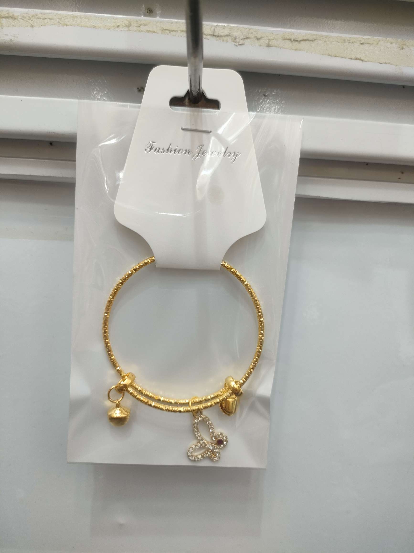 手镯铁手饰24K金时尚手环简约百搭手镯