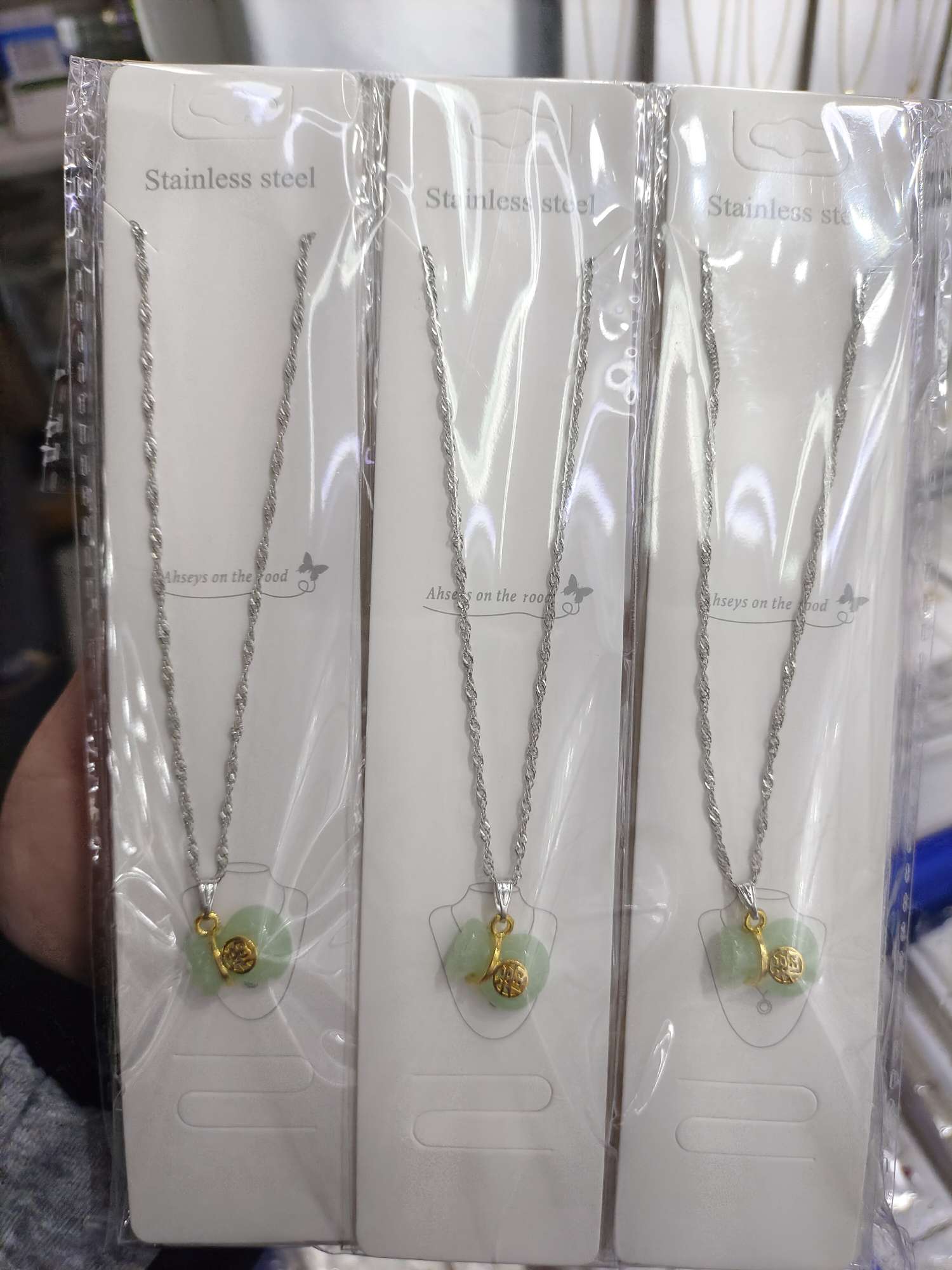 进口沙金古巴链项链酒杯款饰品大号时尚潮流进口饰品精品详情图3
