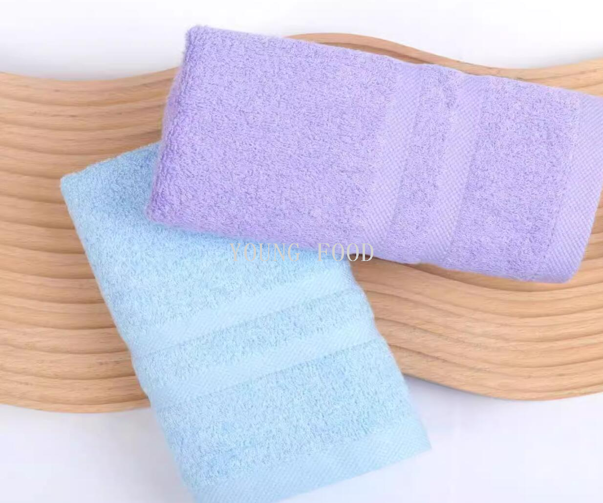 韩国进口女生美容巾抗~菌竹纤维柔软洗脸巾毛巾小方巾26*50cm 55g详情4