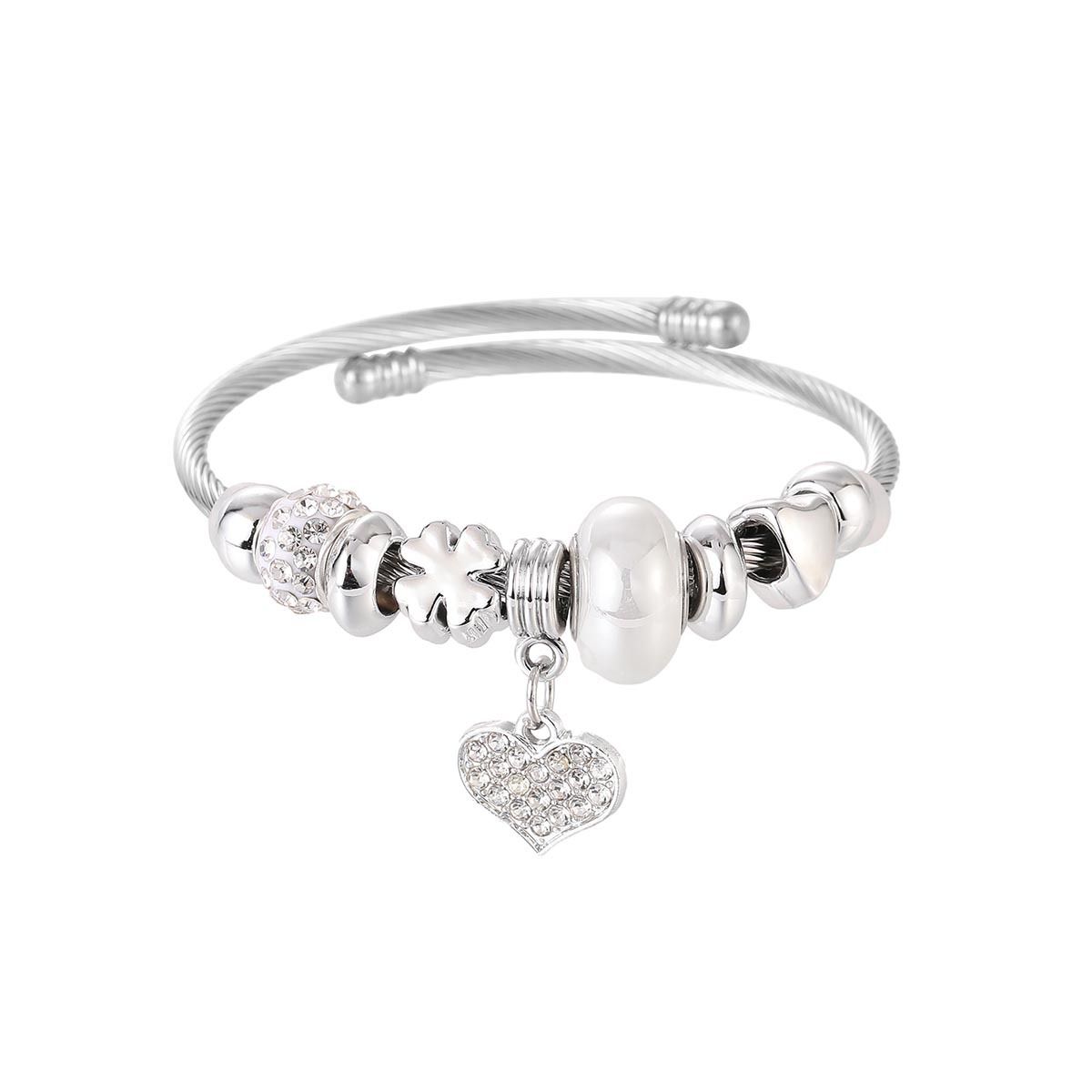 Cross-border exclusive adjustable stainless steel bracelet for pan home style Specification image