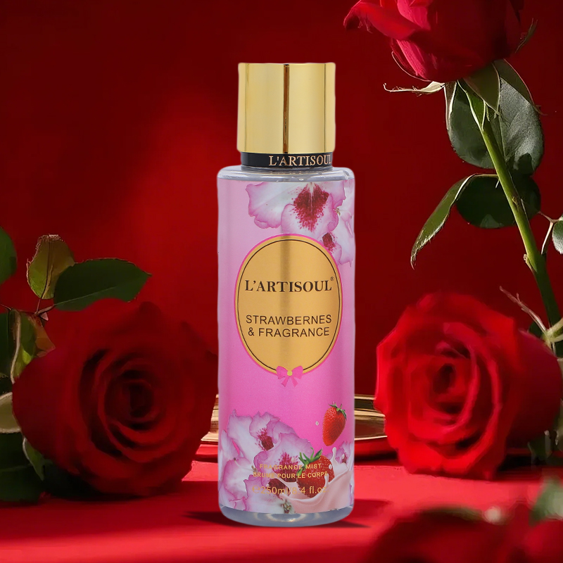 L'ARTISOUL gran volumen 250ML fresa fragancia mujer larga duración dejar Perfume cuerpo spray perfume Application Scenario