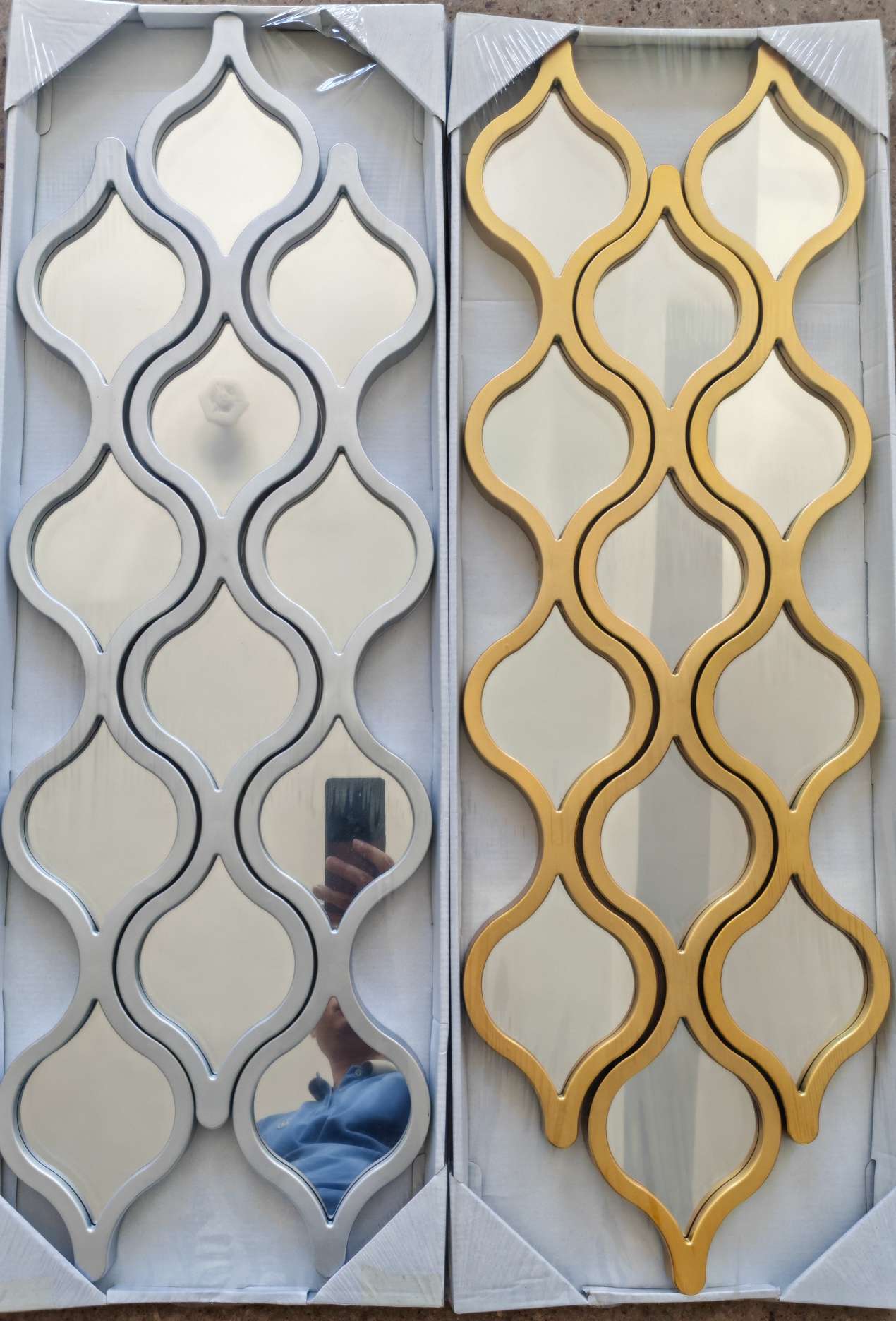 镜子挂钟家饰墙贴钟静音时尚简约客厅卧室挂表钟表新品挂钟