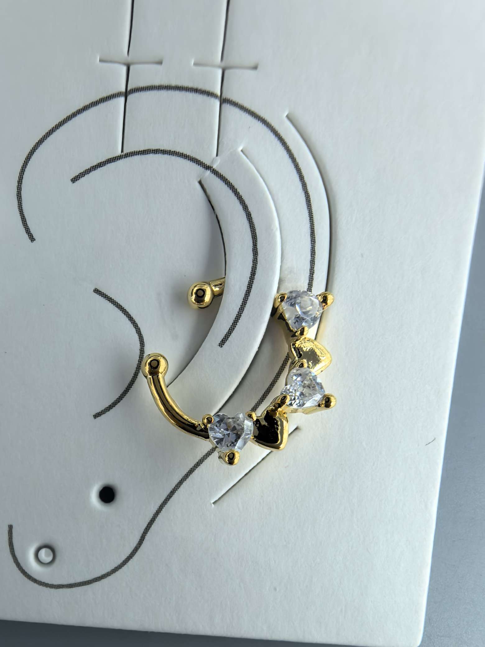 外贸热销款爆款流行饰品黄铜电镀真金防过敏环保无洞鼻环假鼻环饰品穿刺饰品