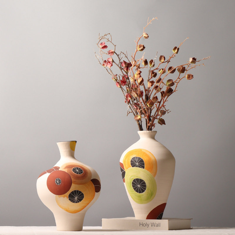 Craft gifts, ceramic cellophane vases, decorative vases, aromatherapy ornaments, home furnishings, creative craft ceramic vases, ceramic vases details Picture