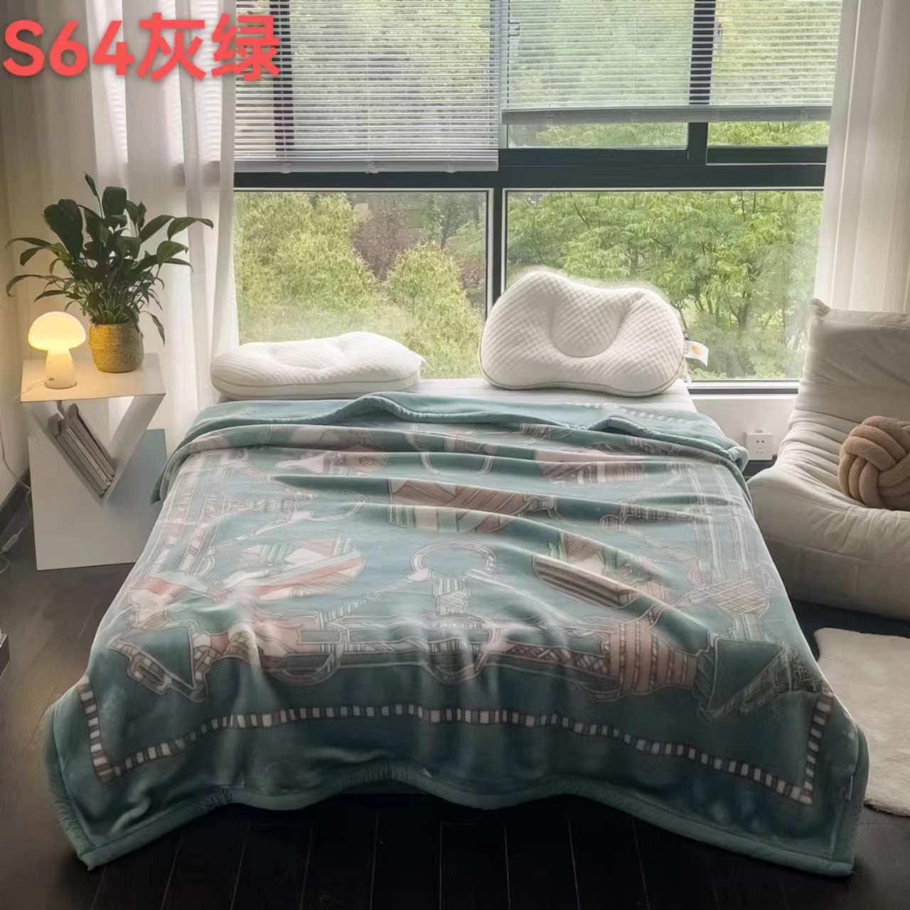 Angora blanket Coral fleece blanket thickened and warm, Razer Cloud blanket gift blanket group purchase wholesale pic 39
