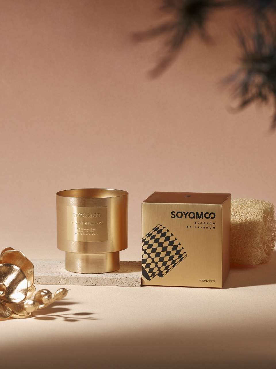 SOYAMOO轻奢金属杯香薰蜡烛，高档香氛摆件饰品香薰详情图3