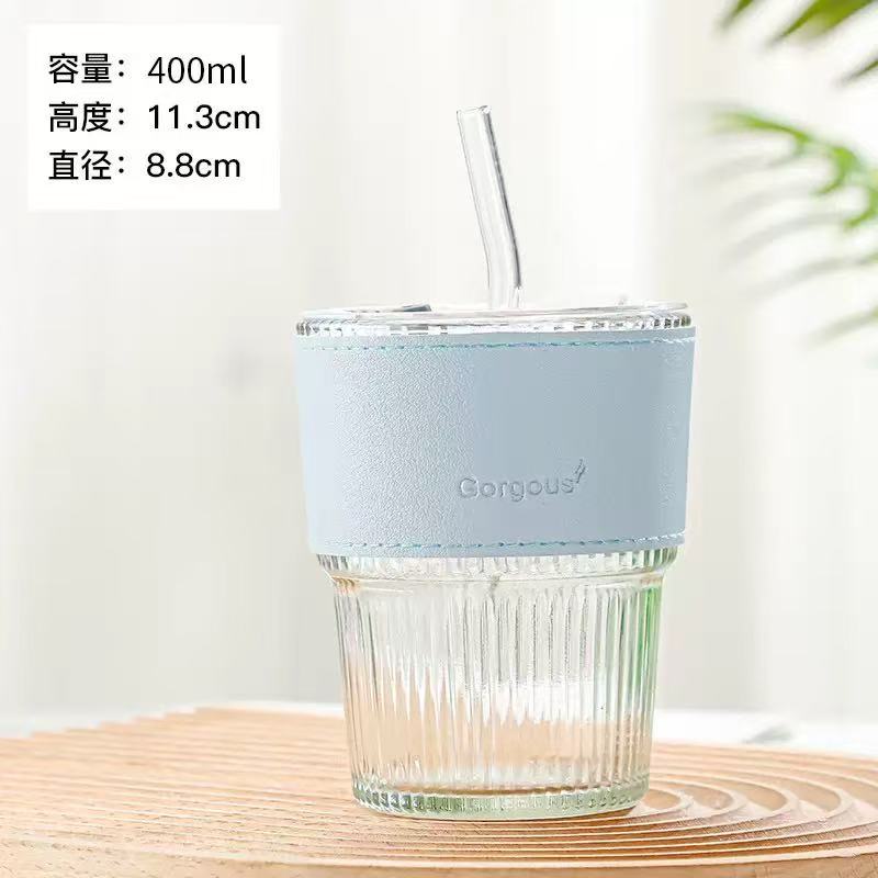 热卖新款竹节杯，简约大气方便优雅颜值实力派，小巧便携，杯套隔热细节图