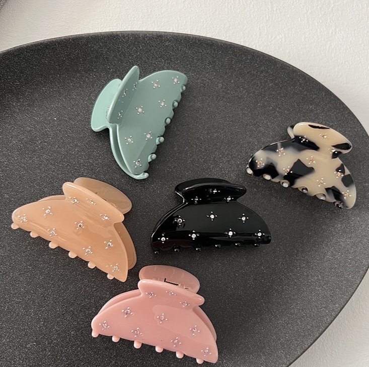 Classic diamond acrylic hair clips, high-end and exquisite sheet grabbers, trendy and fashionable new grabbers