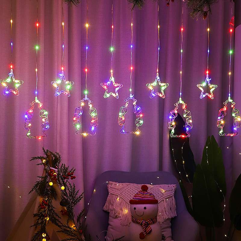 Christmas string lights, round balls, outdoor LED string lights, festival decoration, outdoor lighting, string lights, festival Christmas lights, outdoor waterproof, Ramadan style, eid al-fitr, Arab country string lights, curtain lights, oil lamps, castle moon 🌙 detail image 5