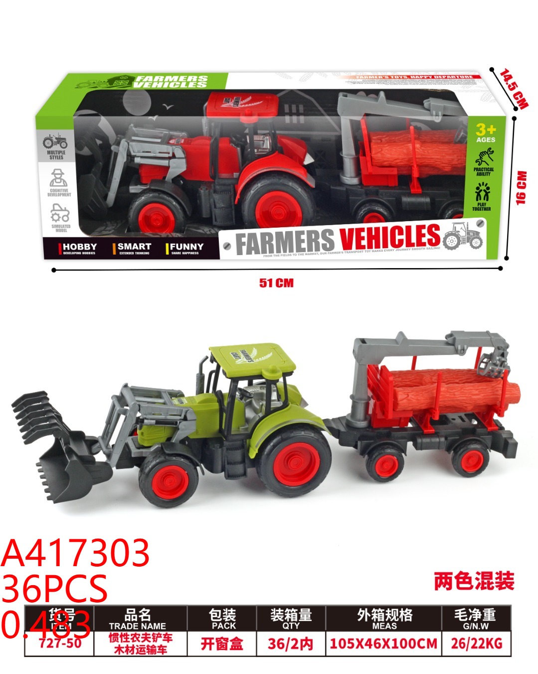 惯性农夫铲车模型