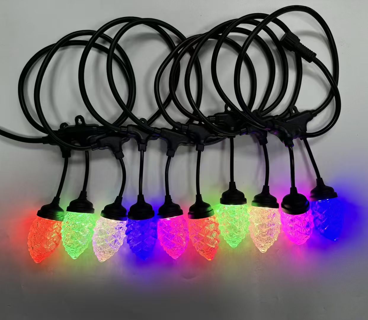 LED light strips for indoor decoration, soft lighting, multi-color adjustment, 2-meter-long waterproof decoration light strips and light strips details Picture