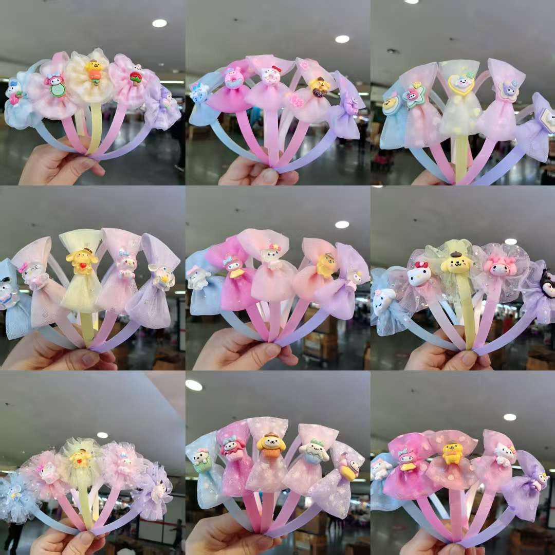 2025年新款发箍女儿童小女孩碎发整理神器宝宝卡通头箍不伤发发捆头饰压发箍