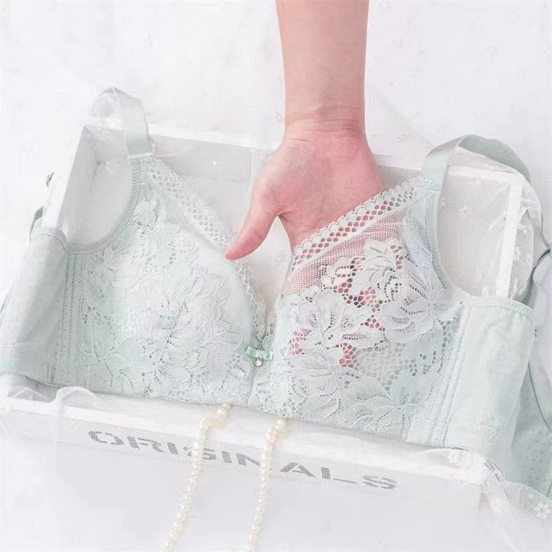 2025新款胸聚拢舒适上托无钢圈文胸新款女士外贸新款文胸贴身舒适文胸