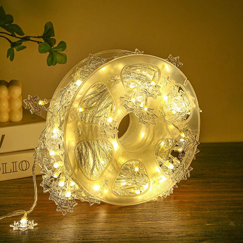 Christmas string lights, round balls, outdoor LED string lights, festival decoration, outdoor lighting, Christmas string lights, string lights, Ramadan style, Eid al-fitr in Arab countries, stars ⭐ moon 🌙🌙🌙🌙🌙 detail image 4